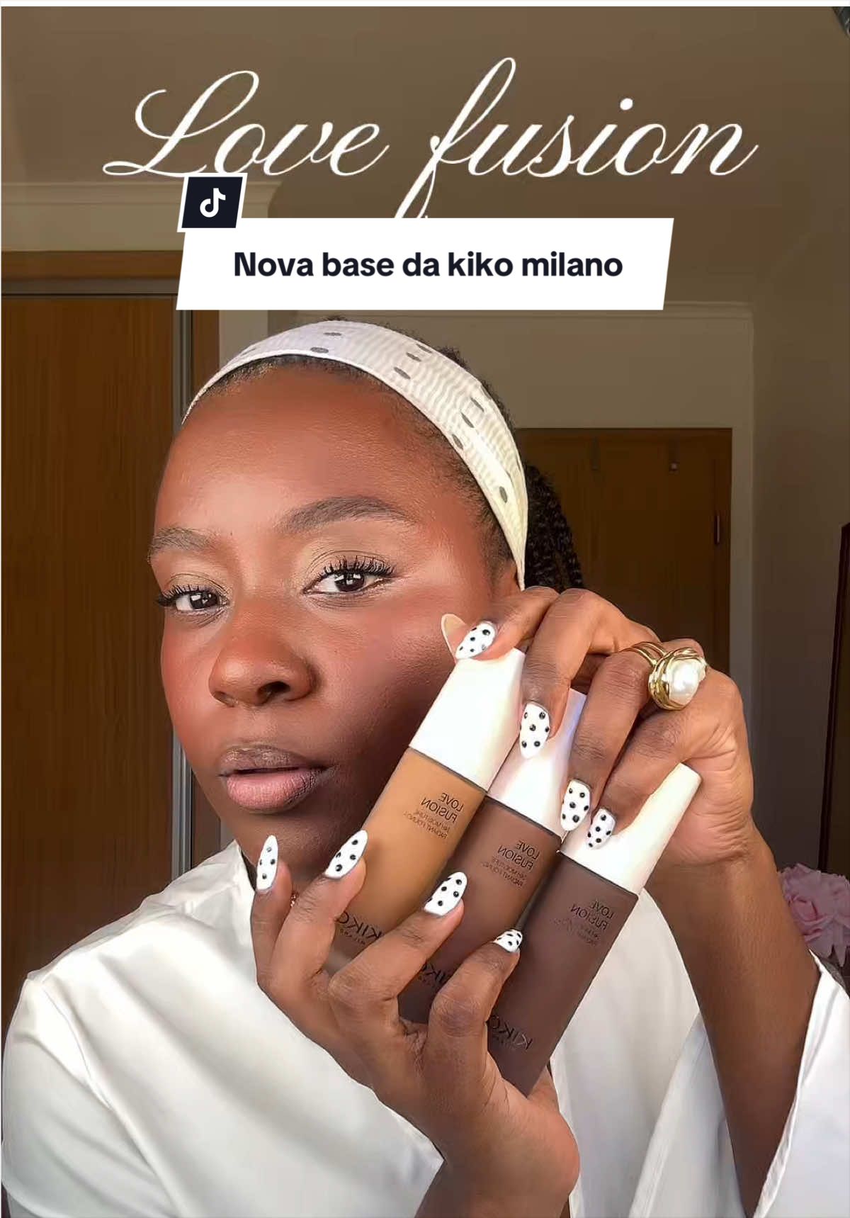 Cover frame from Sheila Chipupa’s KIKO Milano Love Fusion first-impressions video on TikTok